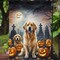 Edge Collections - 11.25" x 15.5" - Multicolor - Garden Flag Golden Retriever Halloween Decorative Flag - 1 Piece